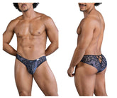 Slip en dentelle CandyMan 99830, couleur noir-bleu marine